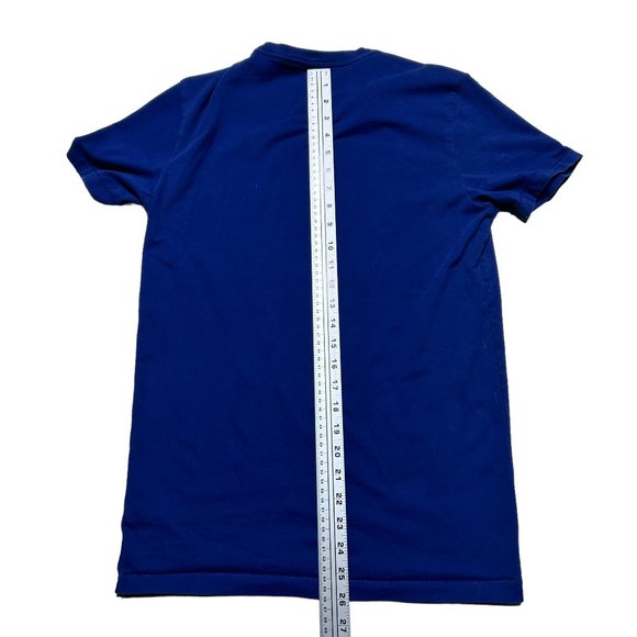 Aeropostale Shirt Mens Small Navy Blue Patriotic Short Sleeve Crew Neck - Picture 6 of 8